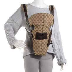 GUCCI Monogram Baby Carrier Brown 83527 