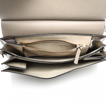 fabric & suede calfskin dark gray & gray