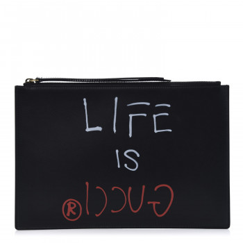life is gucci pouch
