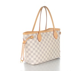 vuitton damier louis azur neverfull pm pinch zoom
