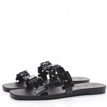 gucci rubber slides women's sale