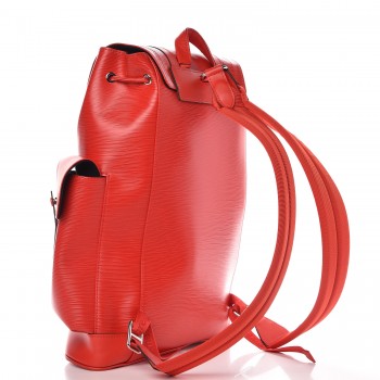 supreme backpack red leather