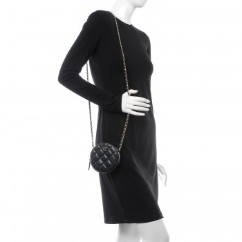 chanel round classic chain clutch
