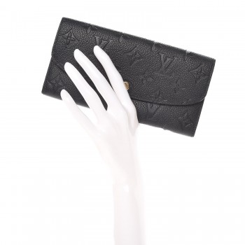 emilie wallet louis vuitton black LOUIS VUITTON Empreinte Emilie Wallet Black Dune 343080