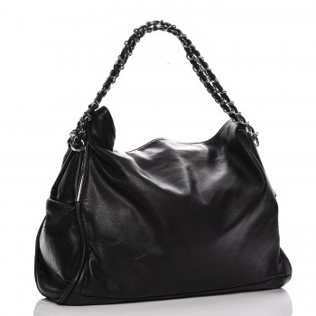 CHANEL Lambskin Large Ultimate Soft Tote Black 212784