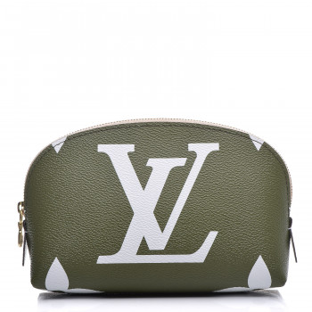 Monogram Giant Cosmetic Pouch Kaki