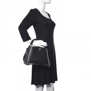 louis vuitton taurillon capucines bb black