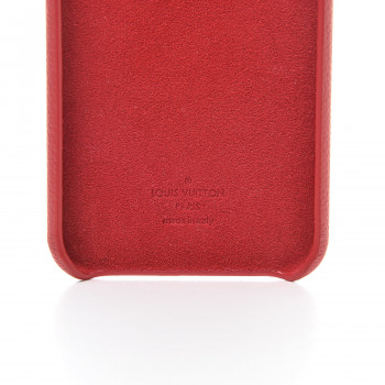 LOUIS VUITTON Monogram Calfskin iPhone 11 Pro Max Bumper Scarlet 523559