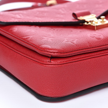 LOUIS VUITTON Empreinte Pochette Metis Scarlet 524070