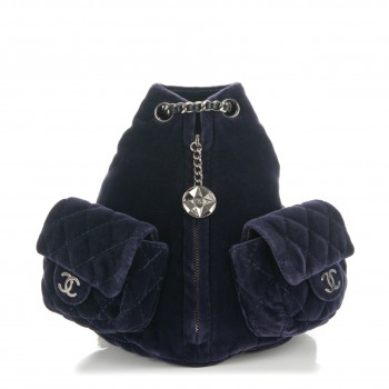 plum chanel backpack velvet mini