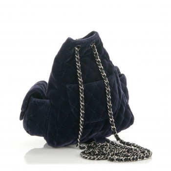 plum backpack velvet mini chanel