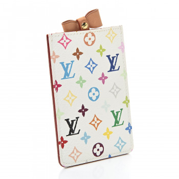 LOUIS VUITTON Monogram Multicolor Mirror and Case Pouch White 519162