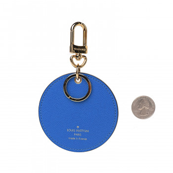 LOUIS VUITTON Monogram 2019 Christmas Animation Venice Bag Charm Key Ring Blue 569368