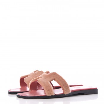 Mink 35 320141 5 Fume Oran 2he9dwi Hermes Sandals Fur Gris Blush FKlTJc13