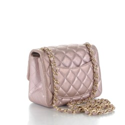 chanel pink square mini