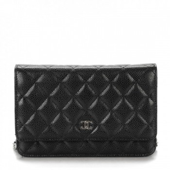 quilted caviar woc wallet chain chanel