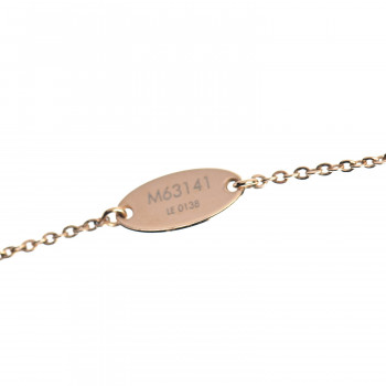 nanogram vuitton louis necklace tag gold name