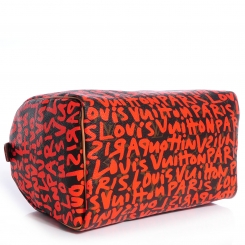 LOUIS VUITTON Monogram Stephen Sprouse Graffiti Speedy 30 Orange 70063