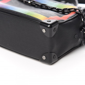 LOUIS VUITTON Taiga Mini Soft Trunk Black Rainbow 532529