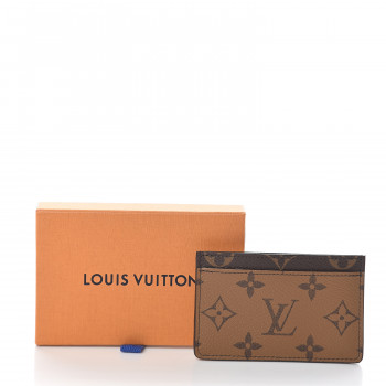 monogram reverse holder card