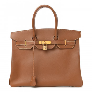 Shop Hermes + Leather + Solid Color + Structured + Zip Top + 