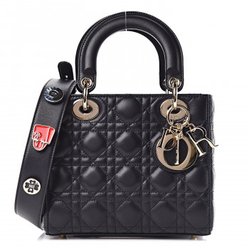 Lambskin Cannage Small My Lady Dior Indigo Blue