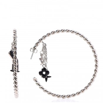 hoop creole vuitton monogram louis earrings sweet silver