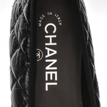 chanel aged calfskin ballerina
