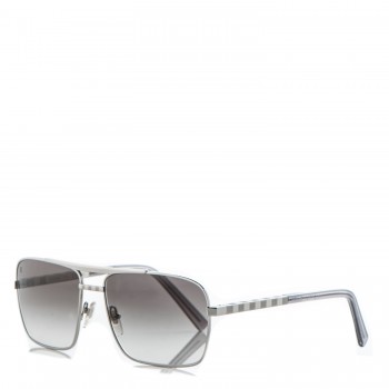 LOUIS VUITTON Attitude Sunglasses Z0260U Silver 184105