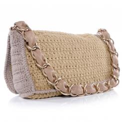 CHANEL Crochet Camellia CC Flap 40628