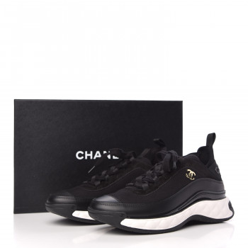 chanel velvet calfskin sneakers