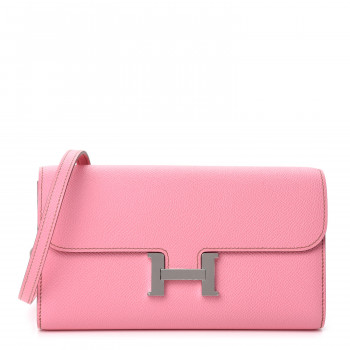 HERMES Epsom Constance Wallet To Go 5P Pink