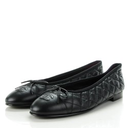 chanel lambskin ballerinas
