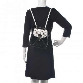 LOUIS VUITTON Patent Monogram Hot Springs Backpack Black ...