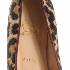 louboutin leopard loafers